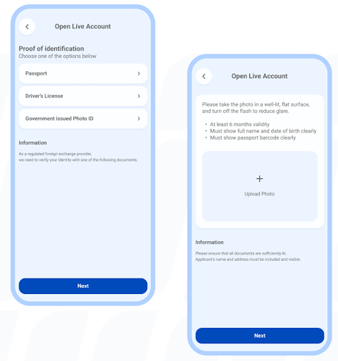 identification documents needed for verification purposes in pu prime trading app