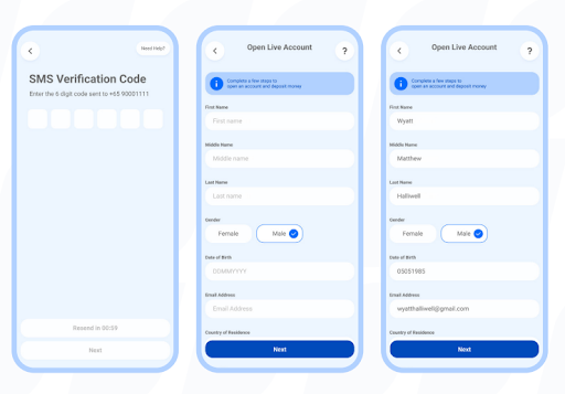 personal details of traders needed in pu prime trading app