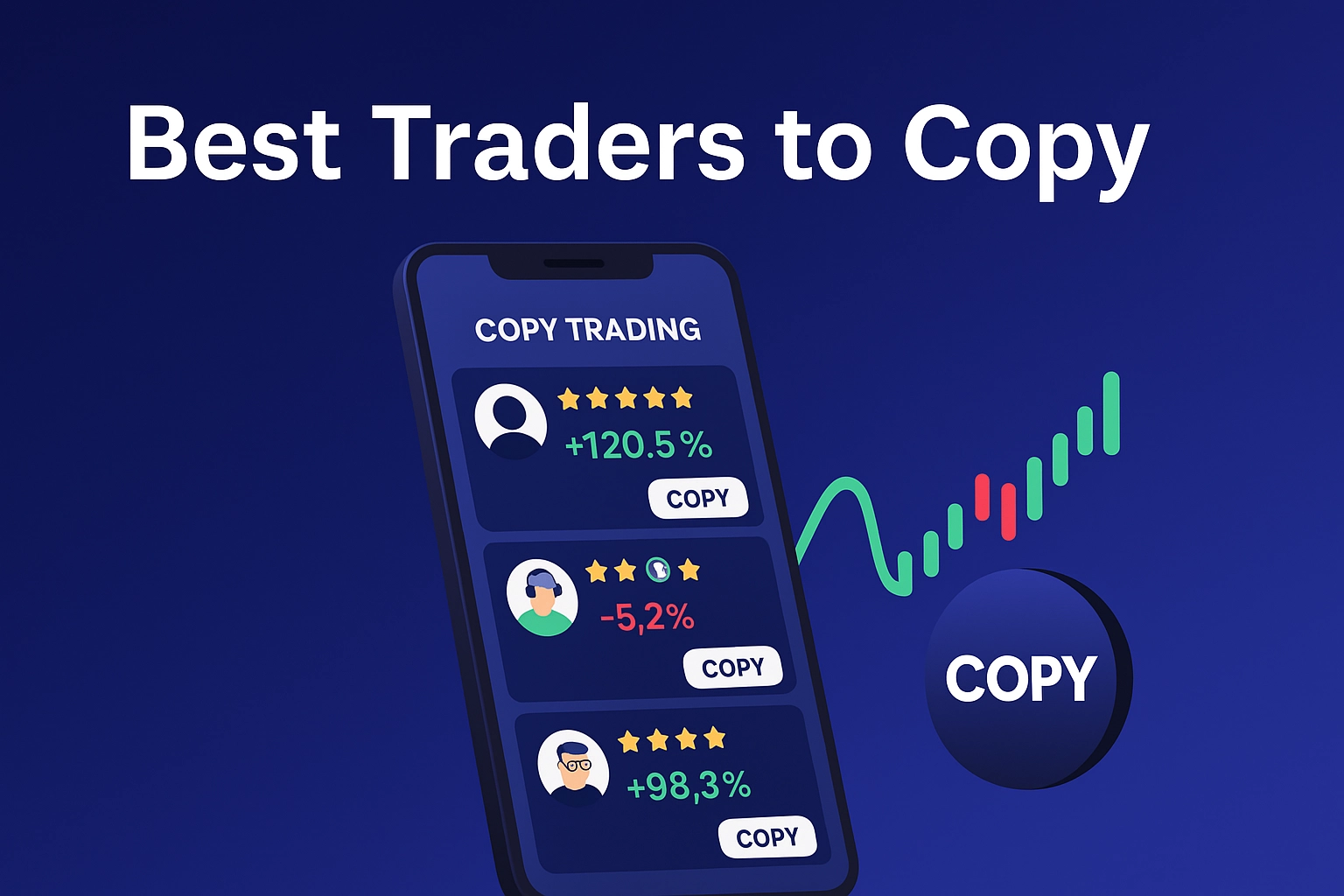 Identify best traders in copy trading