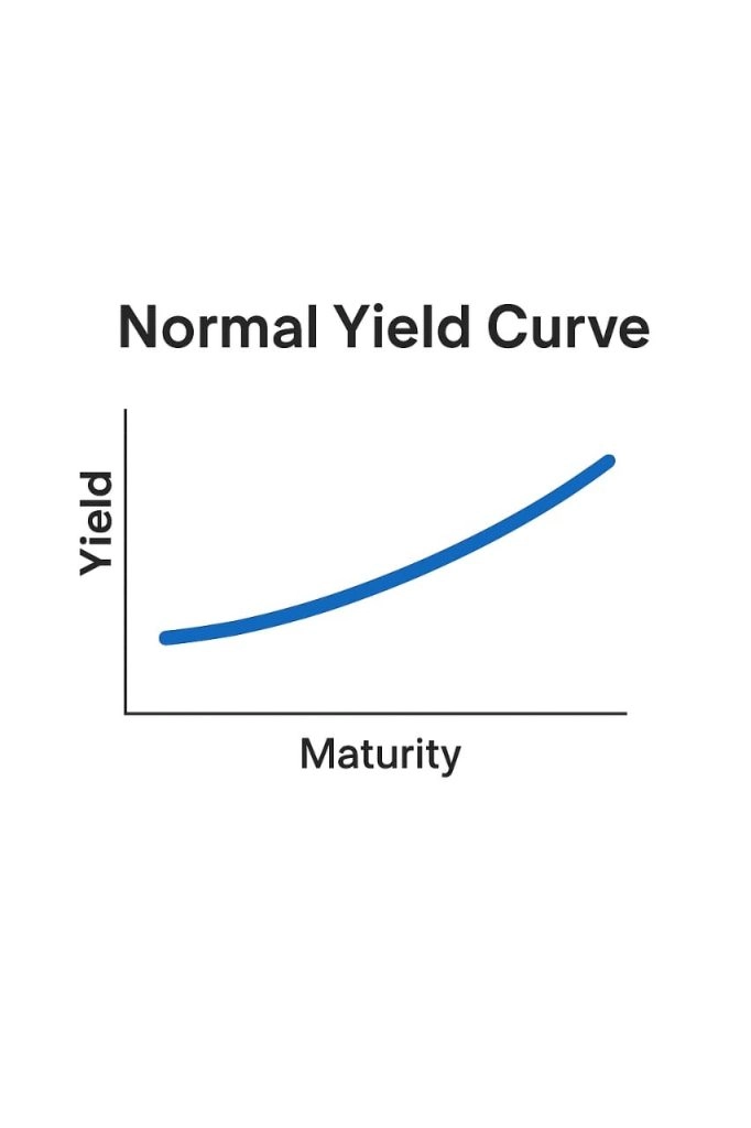 Normal Yield Curve - Steady Growth, Low Inflation