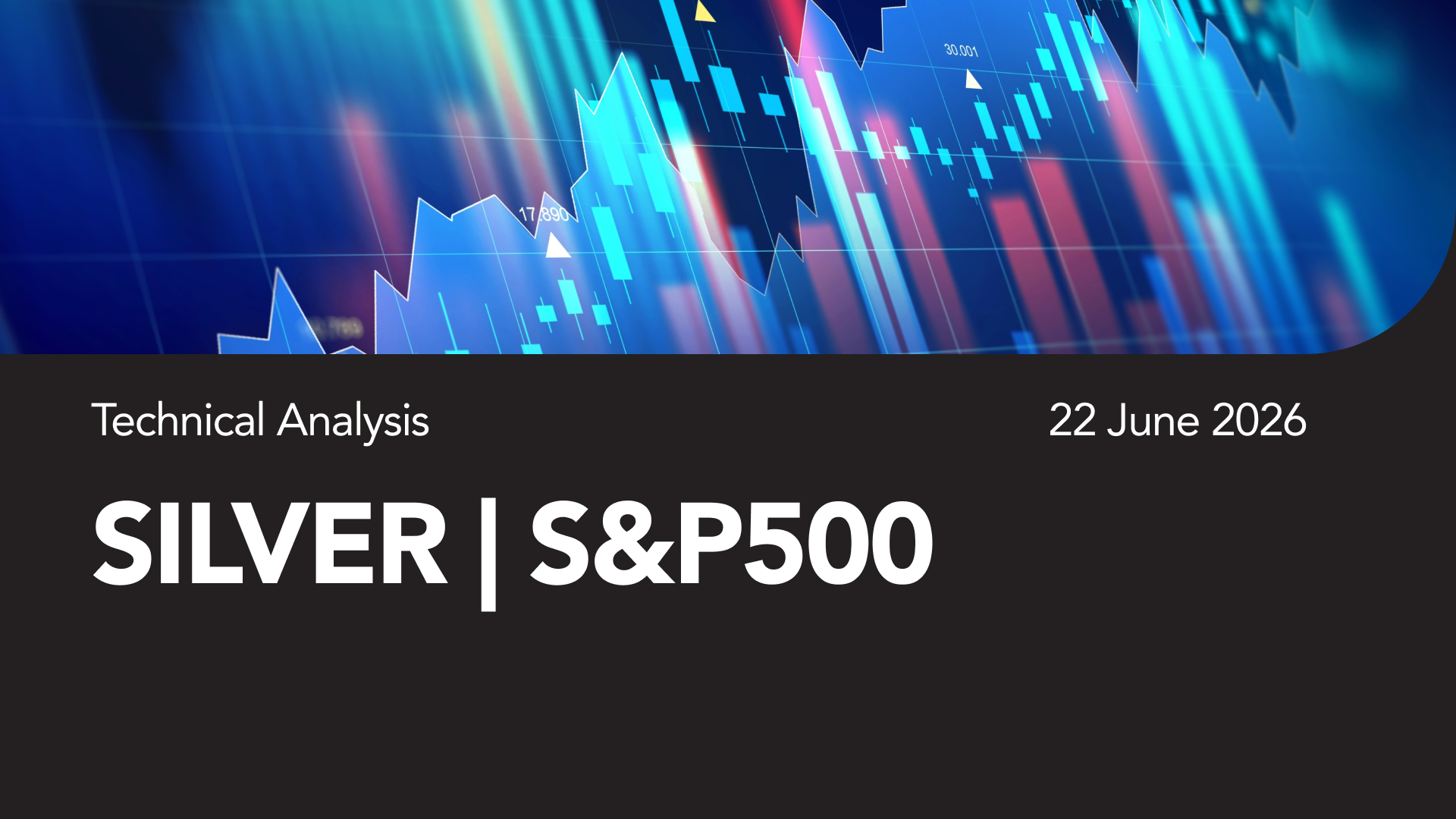 Technical Analysis banner with stock-market charts and the date 22 June 2026 for Silver and the S&P 500