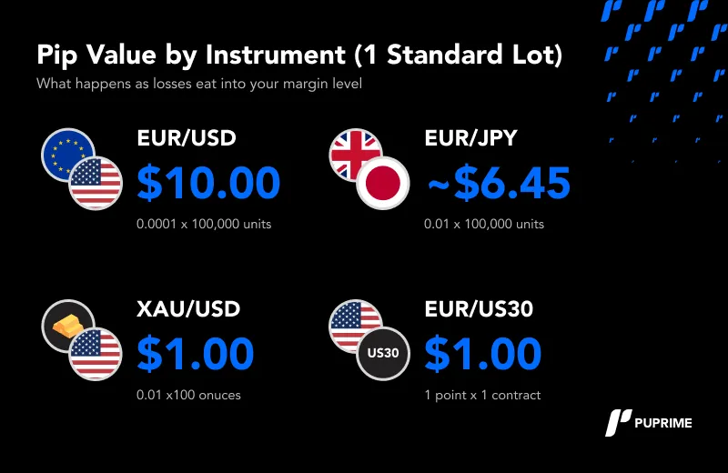 Pip Value by Instrument