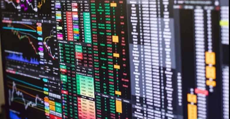 Trading terminal displaying price charts and market quotes.