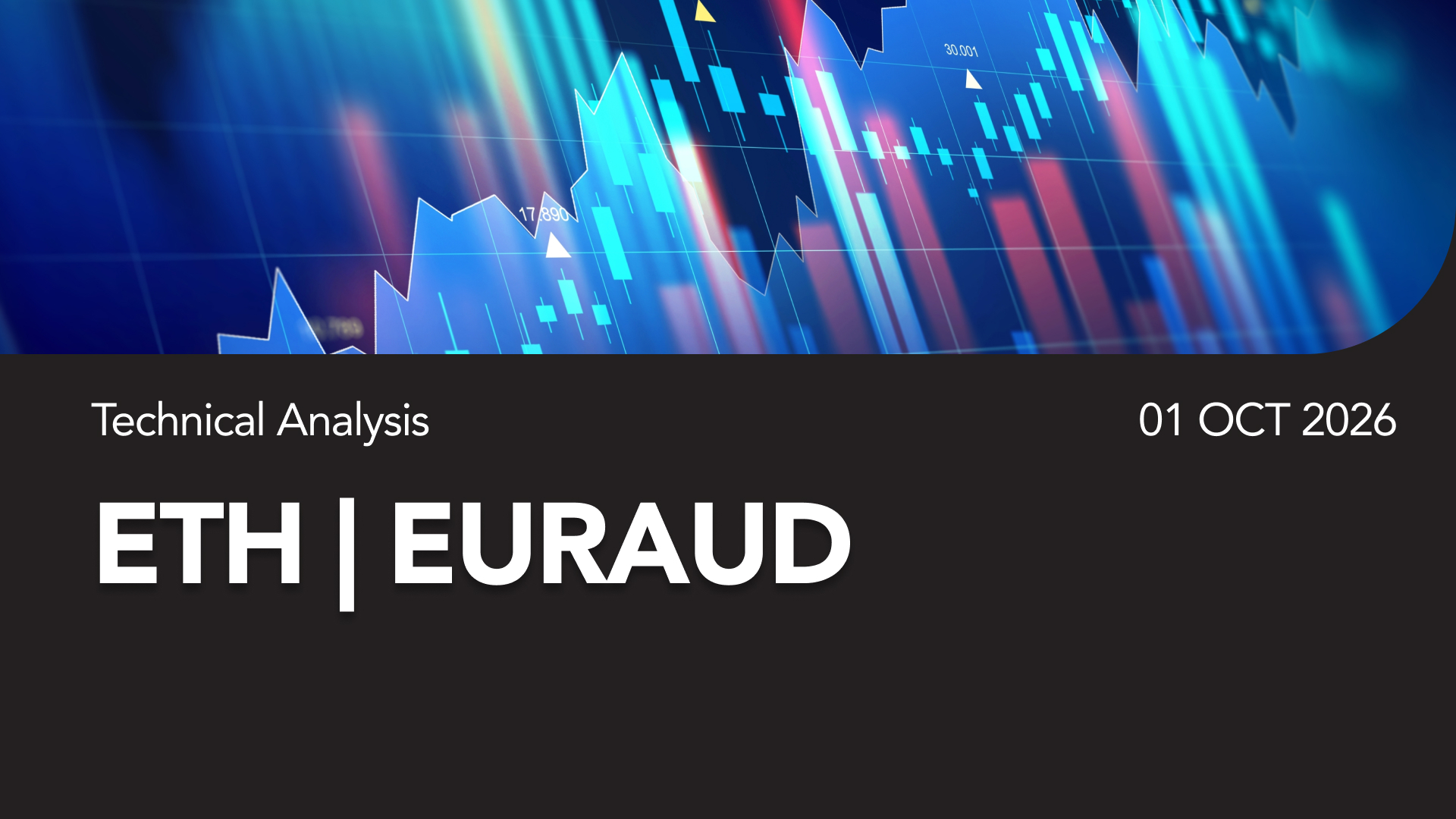 Technical Analysis banner showing ETH | EURAUD with a blue financial chart background and date 01 Oct 2026